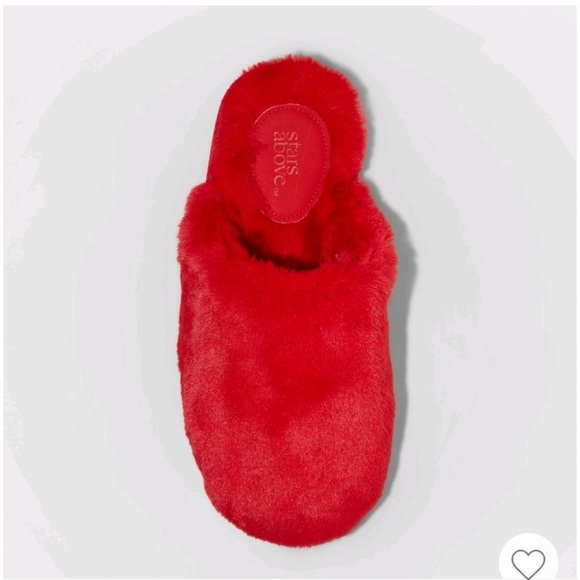 Nwt Women's Emily Puff Scuff Slippers - Stars Above red - Picture 2 of 8
